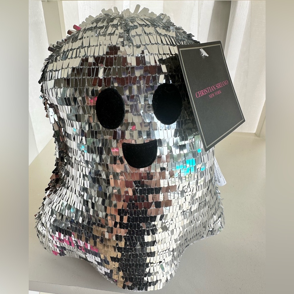 Christian Siriano Metallic Sequin Ghost Decor